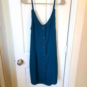 Teal Tie Back Dress